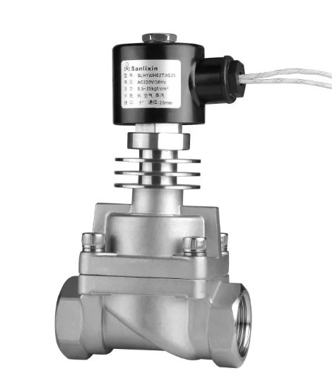 Клапан SLH закрытый Т: до+225°С PN25 ∆P 0,5-25 PTFE AISI-304