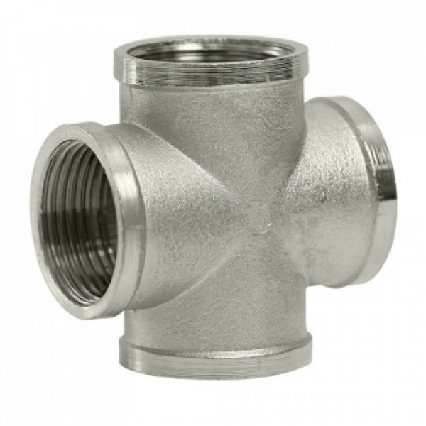 Крестовина нержавеющая резьбовая AISI 304/316 PN16 