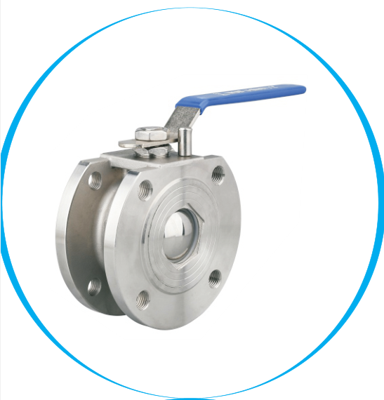 Кран шаровой WR-250 фланцевый AISI-304, 1PC, PN40, PTFE -30...+180 C