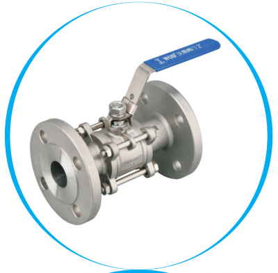 Кран шаровой WR-315 фланцевый AISI-316, 3PC, PN40, PTFE -30...+180 C