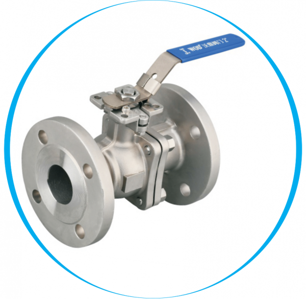 Кран шаровой WR-260 фланцевый AISI-304, 2PC, PN40, PTFE -30...+180 C